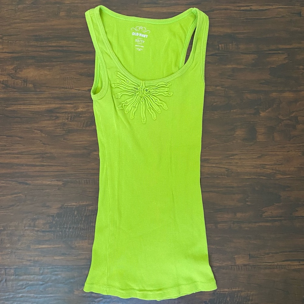 Embellished Green Tank🍀